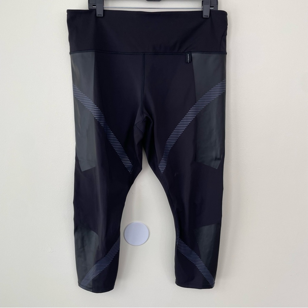 Athleta X Allyson Felix Legend 7/8 tights Leggings Medieval Violet Navy Blue 2X - Picture 4 of 13